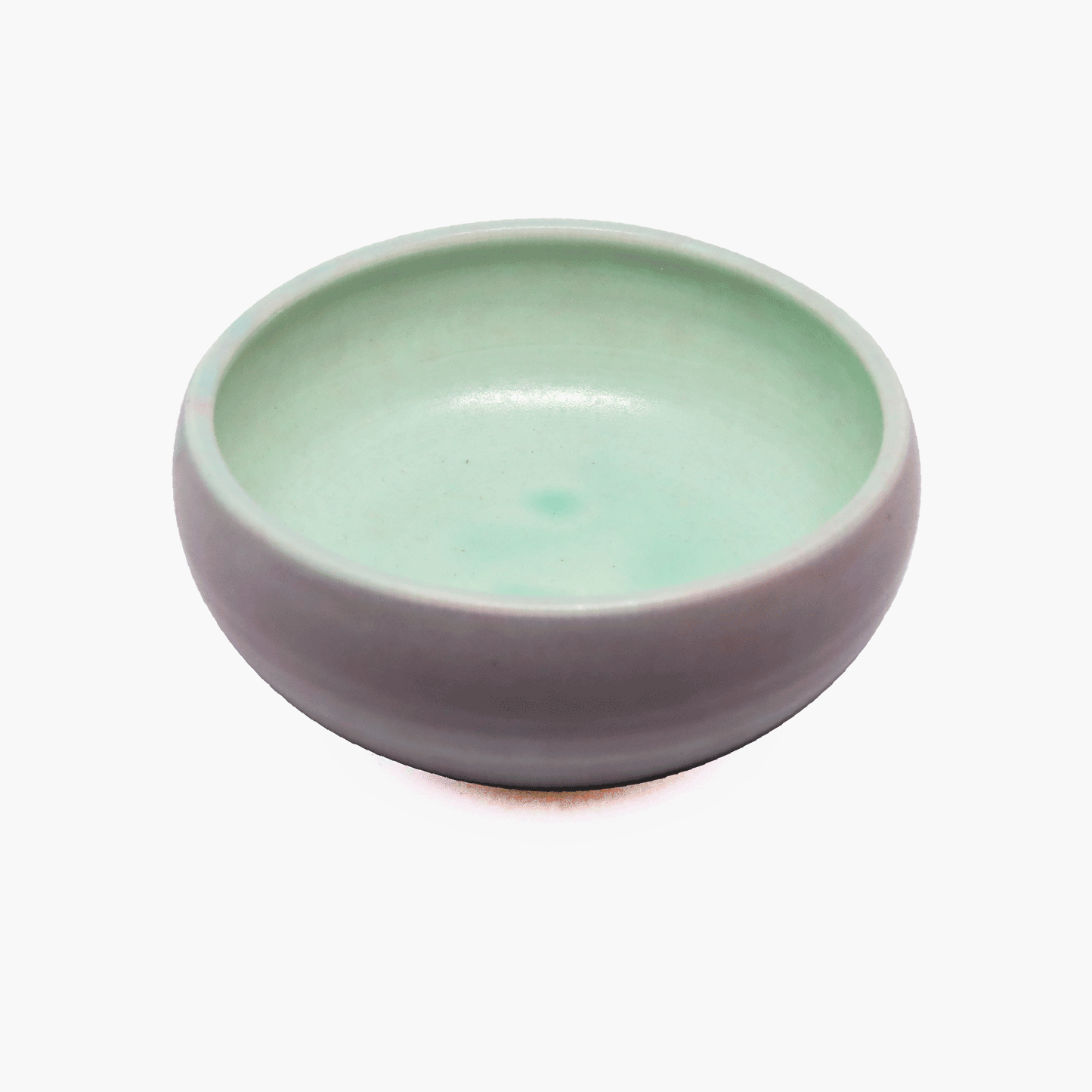 Bubble Dip Bowl in Sea Foam and Taupe Semi-Porcelain