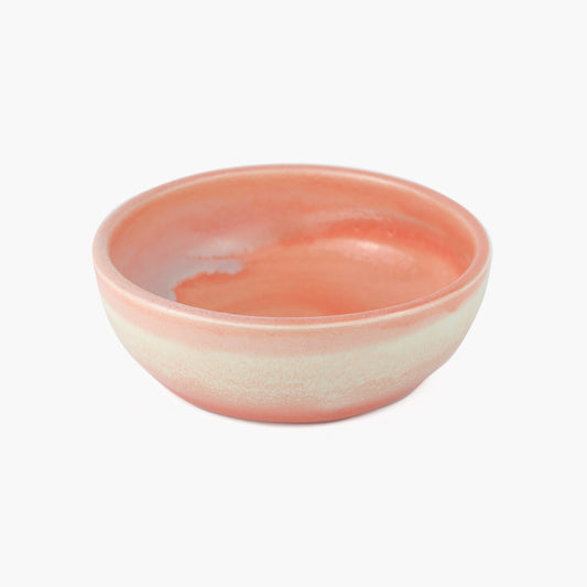 Bubble Dip Bowl in Apricot Semi-Porcelain