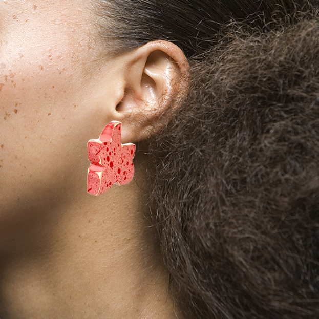 Hibiscus Tea Earrings