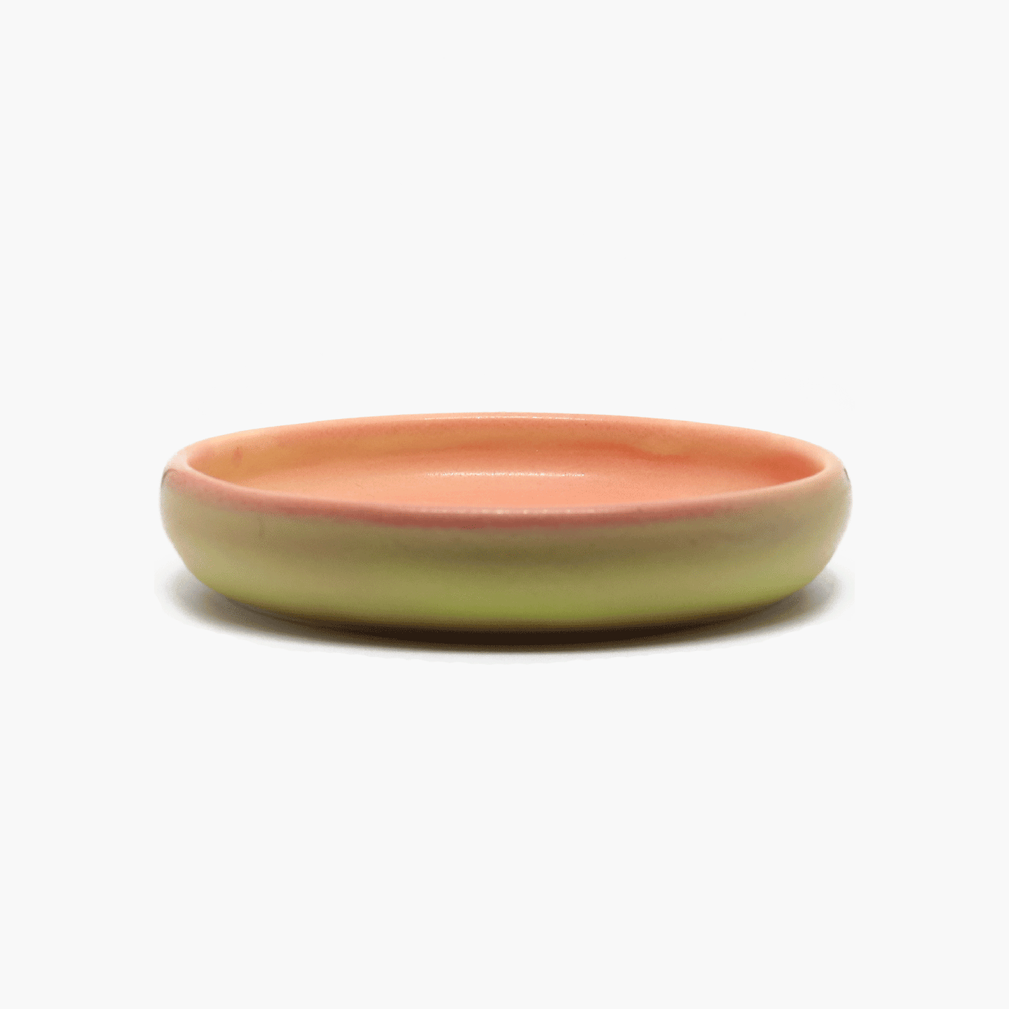 Bubble Valet Plate in Orangey and Yellow Semi-Porcelain