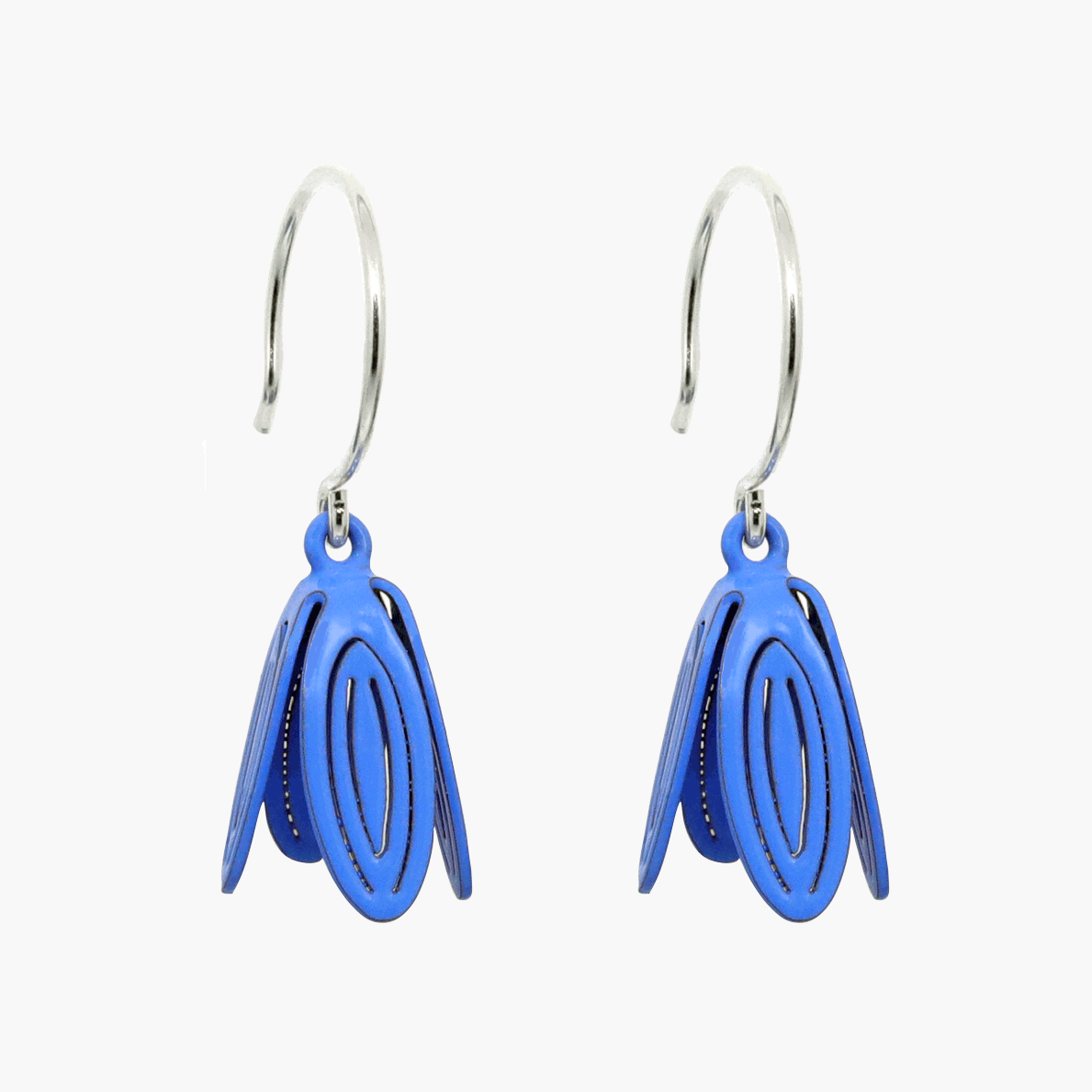 Spring-ready Petal Drop Earrings by Sorrel Van Allen: Classic petal shape in vibrant colors, dangling gracefully from rounded hooks for subtle movement. Lightweight construction ensures comfortable all-day wear. Ideal for gifting!