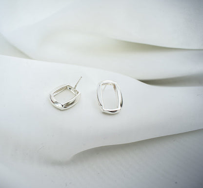 Sterling silver BERO earrings by Kim Paquet
