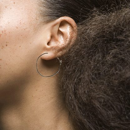 Pebble Contour hoop earrings