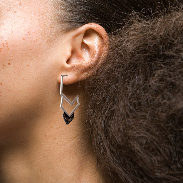 Intersecting Pentagon earrings
