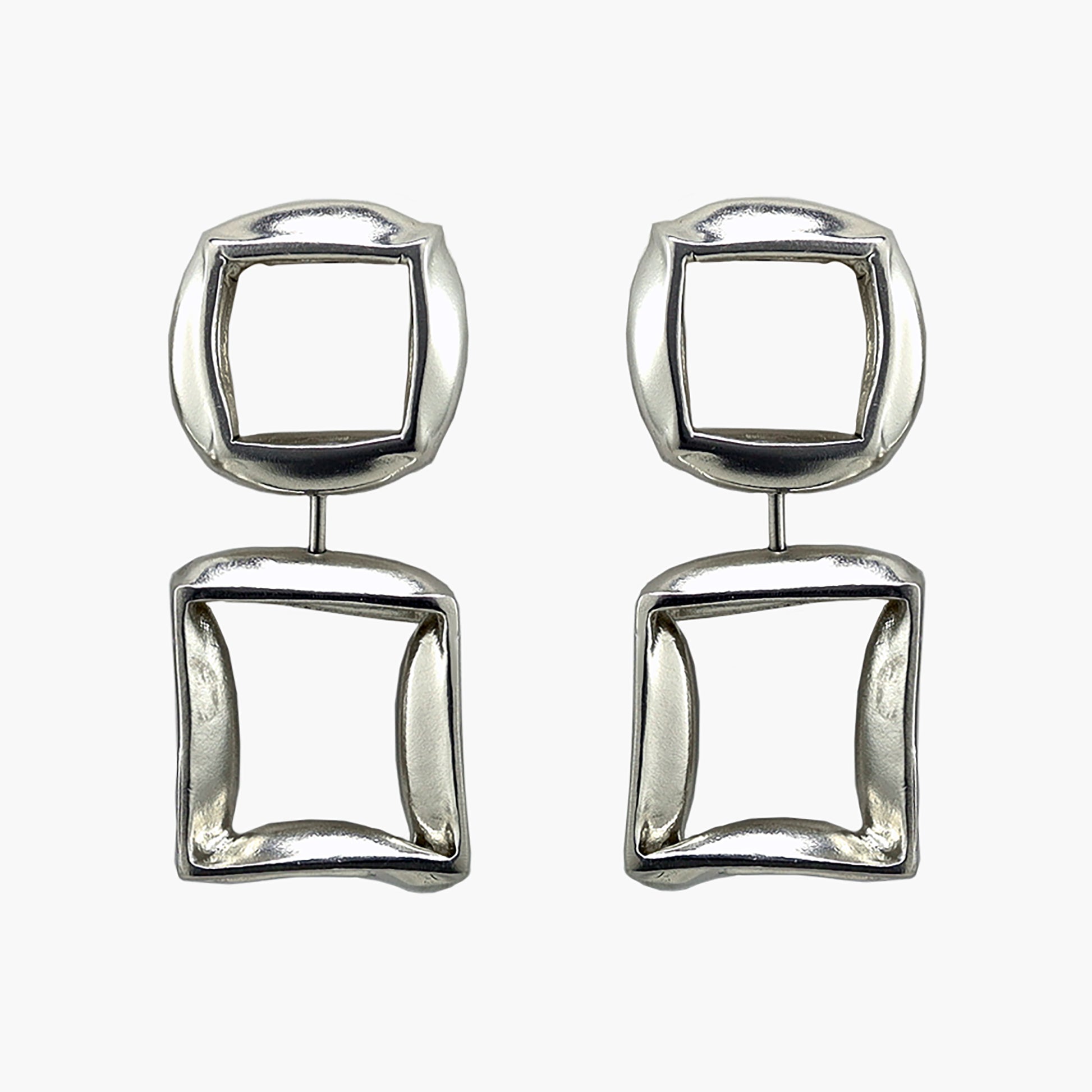 Sterling silver RAFO earrings by Kim Paquet