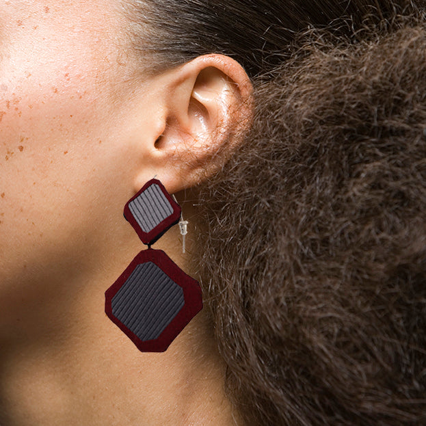 Reauthorized in Red earrings